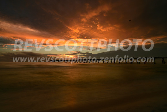 Long Exposure Sunset at the Pier